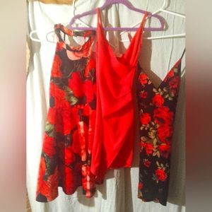 Women's size small beautiful red dress bundle